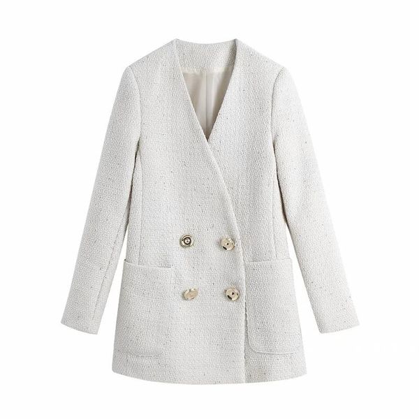 women's suits & blazers autumn women v neck double breasted suit coat 2021 female long sleeve outerwear casual lady loose c1062, White;black
women's suits & blazers autumn women v neck double breasted suit coat 2021 female long sleeve outerwear casual lady loose c1062, White;black