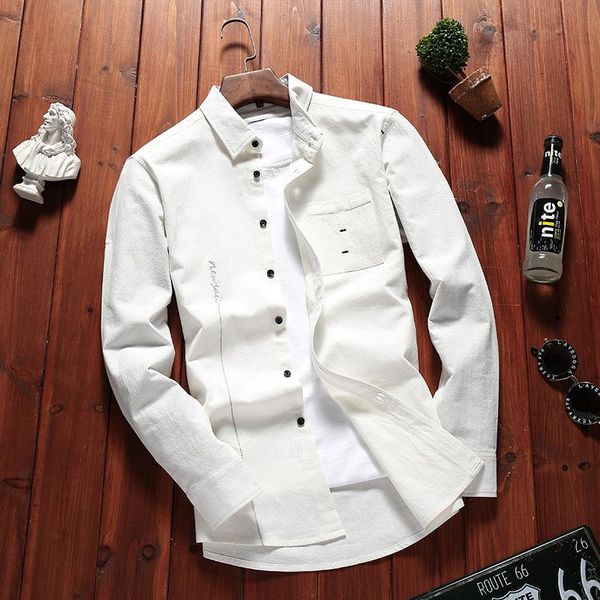 new spring autumn solid casual men's shirts long sleeve turn down collar button slim new brand dress shirt, White;black
new spring autumn solid casual men's shirts long sleeve turn down collar button slim new brand dress shirt, White;black