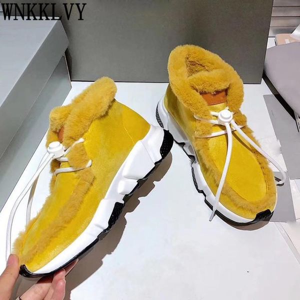 high thick sole fur snow boots women suede lace up plush lining ankle botas winter sweety color short boots runway shoes, Black
high thick sole fur snow boots women suede lace up plush lining ankle botas winter sweety color short boots runway shoes, Black