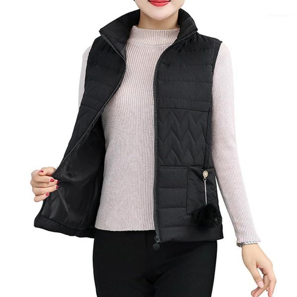 women vests outwear sleeveless vest mujer autumn winter plus size zipper stand collar middle-aged thicker coat colete feminino1, Black;white
women vests outwear sleeveless vest mujer autumn winter plus size zipper stand collar middle-aged thicker coat colete feminino1, Black;white