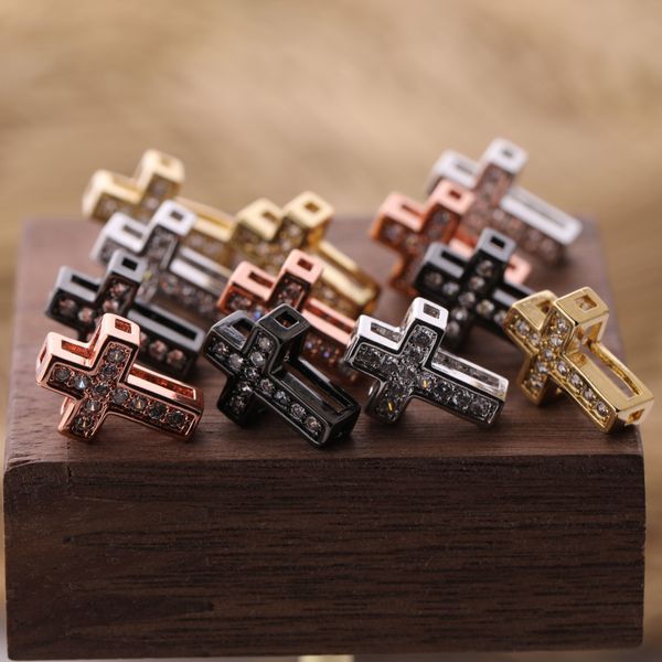 men and women diy jewelry charm making micro pave crystal zircon hollow out copper cross charms, Bronze;silver
men and women diy jewelry charm making micro pave crystal zircon hollow out copper cross charms, Bronze;silver
