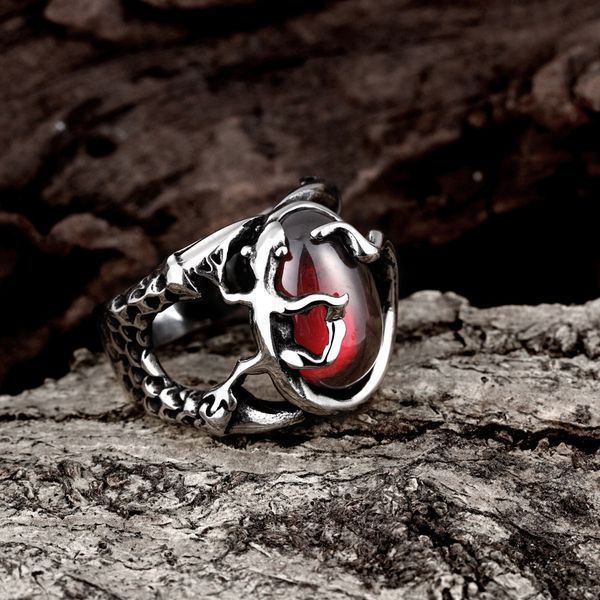 european and american rings creative ruby stainless steel men's bracelets fashion international accessories proposal engagement wedding, Silver
european and american rings creative ruby stainless steel men's bracelets fashion international accessories proposal engagement wedding, Silver