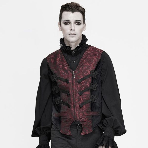 men's vests male waistcoat for wedding formal jacket men v neck clothing vintage vest red jacquard suit gothic, Black;white
men's vests male waistcoat for wedding formal jacket men v neck clothing vintage vest red jacquard suit gothic, Black;white