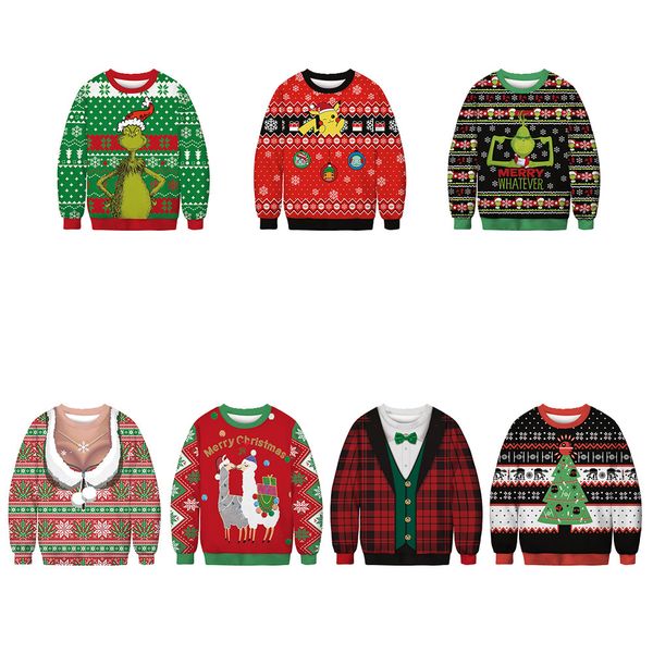 2020 winter coat fashion winter ugly christmas sweater funny 3d cartoons printing round neck sweater for young people casual funny hooded, White;black
2020 winter coat fashion winter ugly christmas sweater funny 3d cartoons printing round neck sweater for young people casual funny hooded, White;black