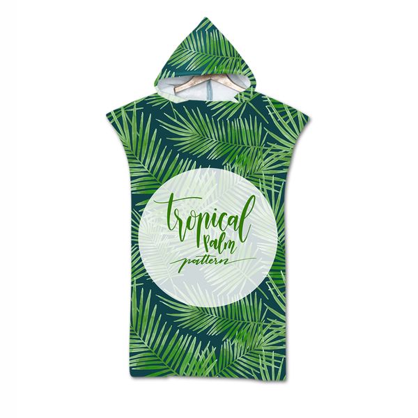 tropical leaves microfiber beach poncho towel with hooded quick drying lightweight cloak towel for swim surf changing robe
tropical leaves microfiber beach poncho towel with hooded quick drying lightweight cloak towel for swim surf changing robe