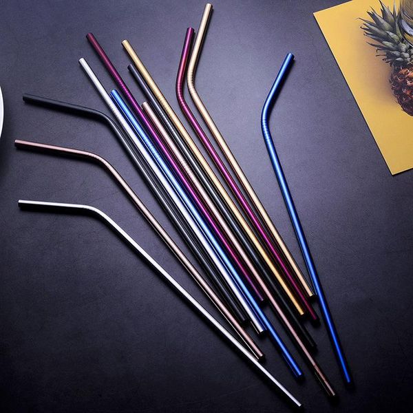 215*6mm stainless steel durable reusable colorful straw metal drinking straws for party wedding bar tool family accessoroutletek2b
215*6mm stainless steel durable reusable colorful straw metal drinking straws for party wedding bar tool family accessoroutletek2b