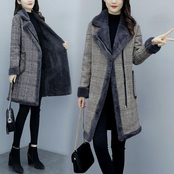 autumn winter women outerwear thick warm jacket imitation lamb velvet parkas plaid women parkas slim jackets female jackets, Black
autumn winter women outerwear thick warm jacket imitation lamb velvet parkas plaid women parkas slim jackets female jackets, Black