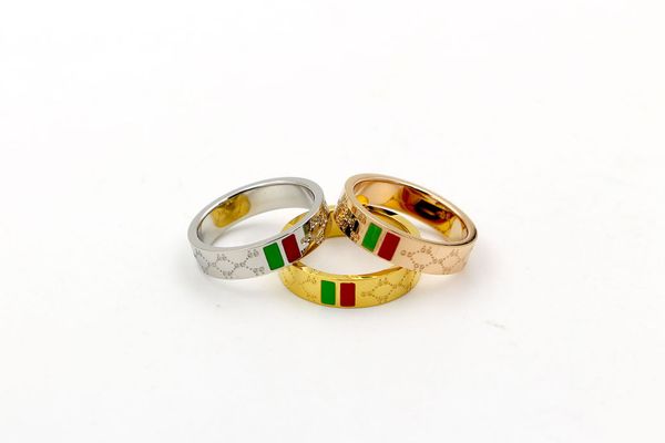 316l stainless steel brand love ring for men women wholesale red and green stripes ladies wedding ring three drops, Silver
316l stainless steel brand love ring for men women wholesale red and green stripes ladies wedding ring three drops, Silver