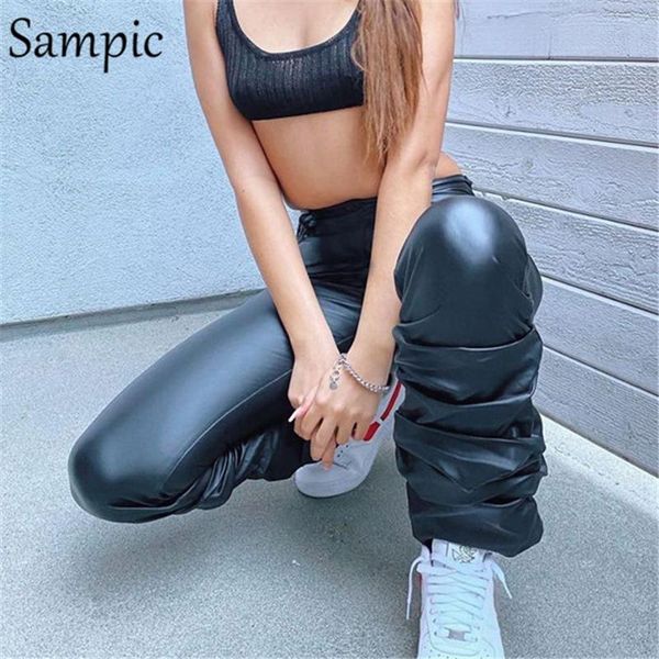 women's pants & capris sampic black pu leather high waitsed woman 2021 stacked leggings sweatpants skinny streetwear trousers autumn wi, Black;white
women's pants & capris sampic black pu leather high waitsed woman 2021 stacked leggings sweatpants skinny streetwear trousers autumn wi, Black;white