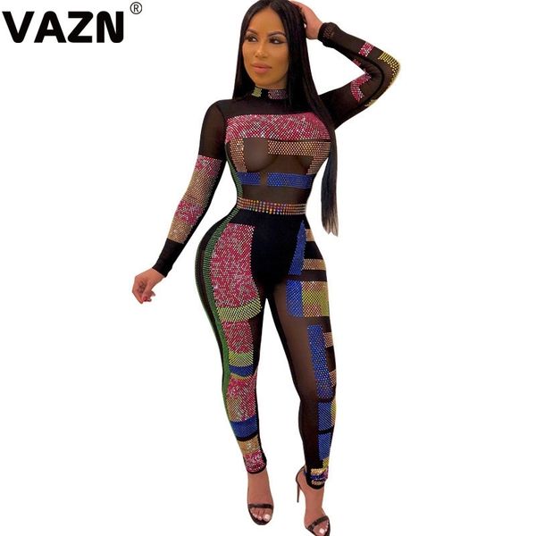 vazn me2775 new flaring outspoken see through heavy industry diamonds full sleeve solid elastic club women jumpsuits y200422, Black;white
vazn me2775 new flaring outspoken see through heavy industry diamonds full sleeve solid elastic club women jumpsuits y200422, Black;white