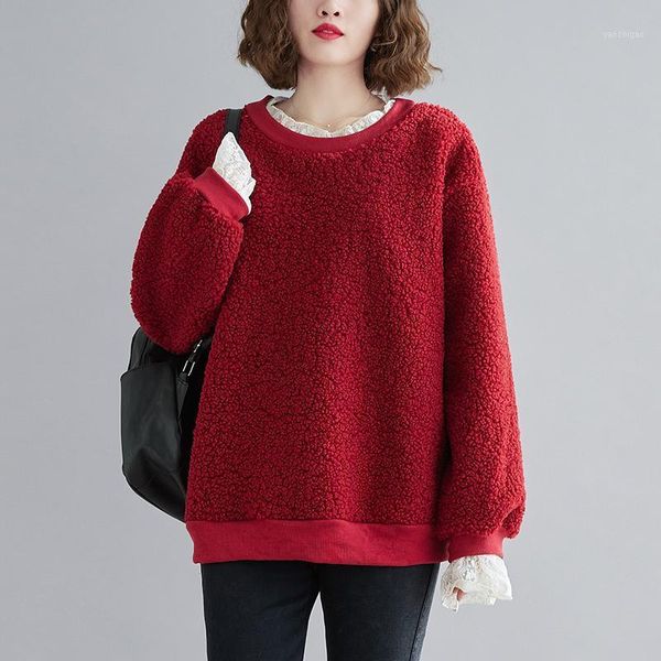 fuzzy cashmere hoodies sweatshirts female red long sleeeved autumn winter fashion long sleeved casual warm thick pullovers 1, Black
fuzzy cashmere hoodies sweatshirts female red long sleeeved autumn winter fashion long sleeved casual warm thick pullovers 1, Black