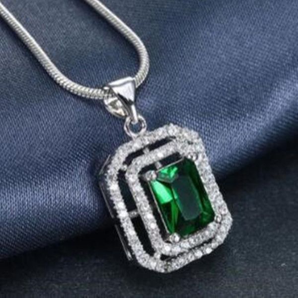 pendant necklaces 2021 chains for women fashion jewelry wedding statement green cubic zirconia crystal necklace ladies gifts, Silver
pendant necklaces 2021 chains for women fashion jewelry wedding statement green cubic zirconia crystal necklace ladies gifts, Silver