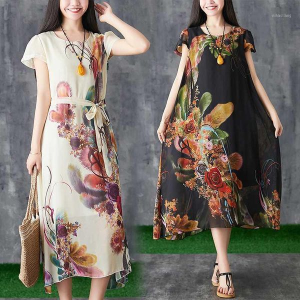 casual dresses 2021 plus-size short sleeve dress summer loose show thin retro print medium length belt comfortable1, Black;gray
casual dresses 2021 plus-size short sleeve dress summer loose show thin retro print medium length belt comfortable1, Black;gray