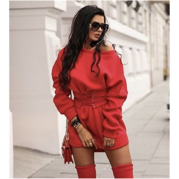 ladies bandage dress fashion trend long sleeve round neck waisted short skirt designer female winter new high waist casual loose dress, Black;gray
ladies bandage dress fashion trend long sleeve round neck waisted short skirt designer female winter new high waist casual loose dress, Black;gray