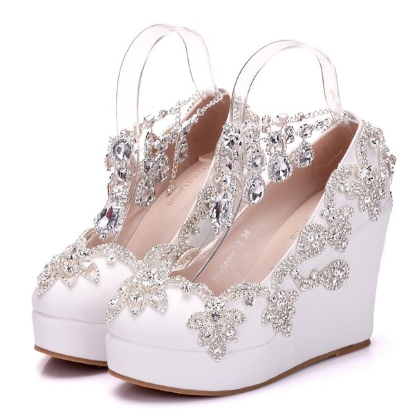 high-heeled shoes, queen crystal wedding shoes with rhinestones, feminine, high heels, platform lvwk, Black
high-heeled shoes, queen crystal wedding shoes with rhinestones, feminine, high heels, platform lvwk, Black