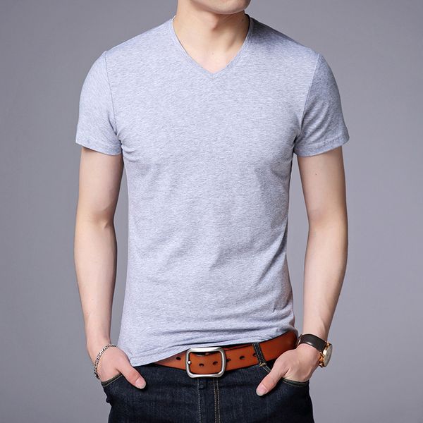 brand men's t shirt cotton short sleeved v collar for male leisure pure color half t-shirt kg-407, White;black
brand men's t shirt cotton short sleeved v collar for male leisure pure color half t-shirt kg-407, White;black