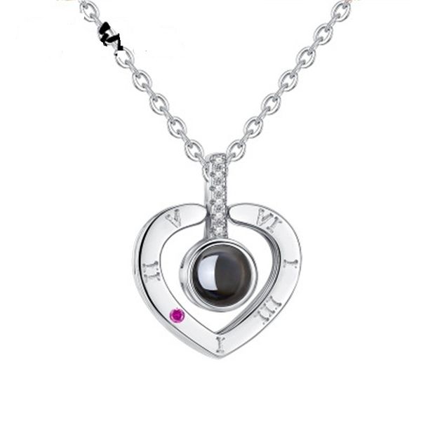 trendy projection necklace for women valentine gift 100 languages i love you memory necklaces jewelry, Silver
trendy projection necklace for women valentine gift 100 languages i love you memory necklaces jewelry, Silver