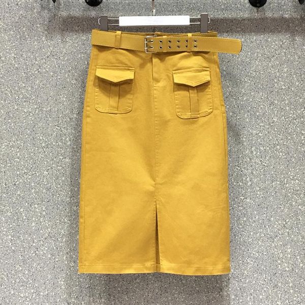 summer woman red black high waist placket stretch pencil denim skirt with belt , womens pockets green yellow slim jeans skirts1
summer woman red black high waist placket stretch pencil denim skirt with belt , womens pockets green yellow slim jeans skirts1