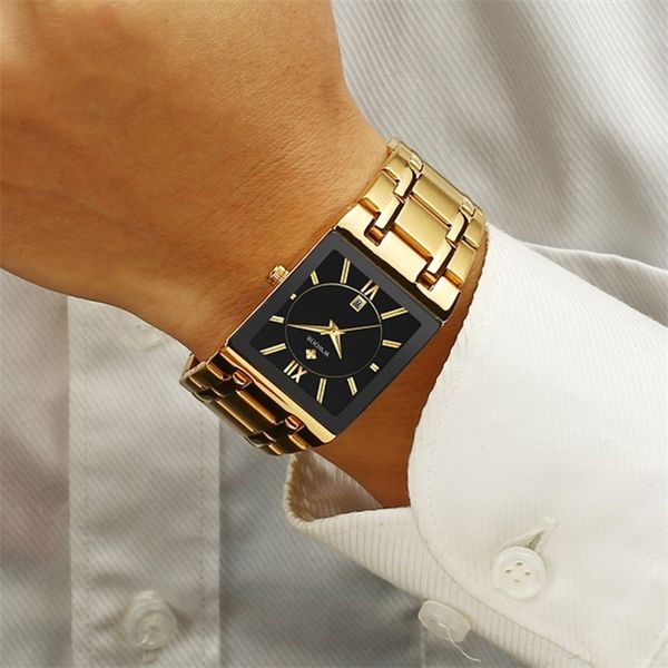 wwoor mens wristwatch square quartz watches for men luxury gold watch man stainless steel waterproof clock relogio masculino 201211, Slivery;brown
wwoor mens wristwatch square quartz watches for men luxury gold watch man stainless steel waterproof clock relogio masculino 201211, Slivery;brown