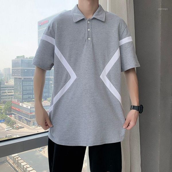 2020 summer new youth popular men's color matching lapel color matching five-point sleeve t-shirt fashion casual shirt jacket1, White;black
2020 summer new youth popular men's color matching lapel color matching five-point sleeve t-shirt fashion casual shirt jacket1, White;black