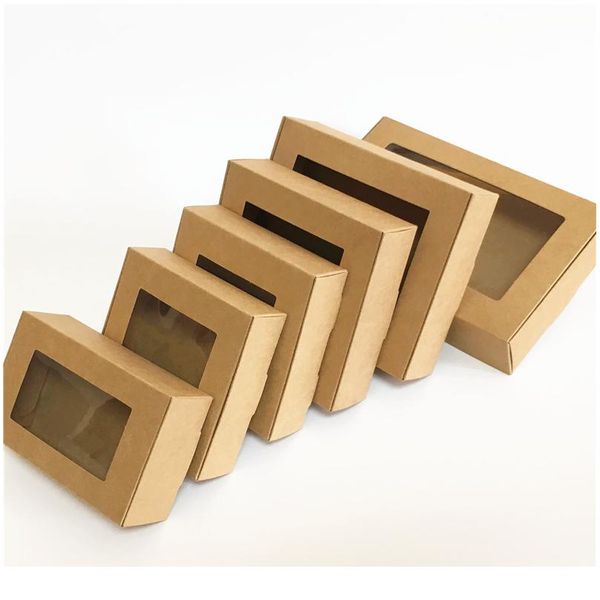 10pcs/lot big window box and small paper kraft cardboard packing gift box handmade soap candy for wedding decorations bbybjm
10pcs/lot big window box and small paper kraft cardboard packing gift box handmade soap candy for wedding decorations bbybjm