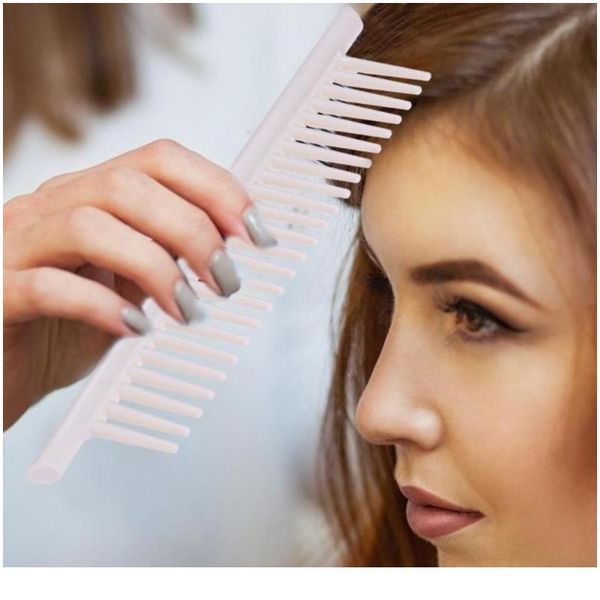 1pc large wide teeth comb plastic heat-resistant anti-static hair combs brush salon hair styli wmthut, Silver
1pc large wide teeth comb plastic heat-resistant anti-static hair combs brush salon hair styli wmthut, Silver