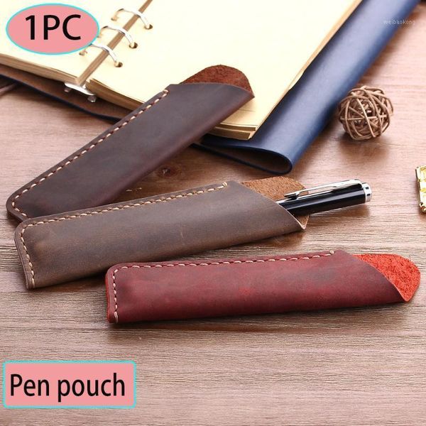 pencil bags handmade genuine leather fountain pen case holder bag vintage retro style protective sleeve cover stationery1
pencil bags handmade genuine leather fountain pen case holder bag vintage retro style protective sleeve cover stationery1