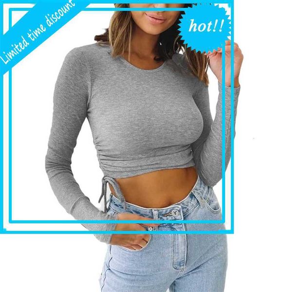 ladies around the collar crop white gerbil long mouwen case 2021 fashion side draw agreement women's backs casual basic t-shirt
ladies around the collar crop white gerbil long mouwen case 2021 fashion side draw agreement women's backs casual basic t-shirt