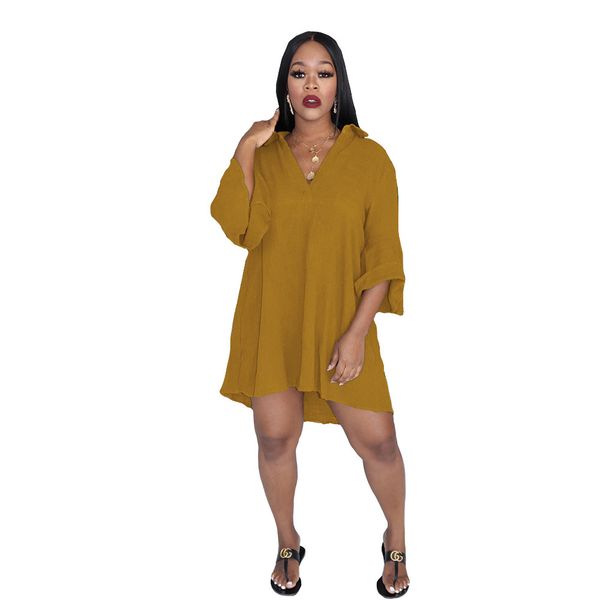womens v neck pleated dress flare sleeve solid color loose dresses ladies summer clothes, Black;gray
womens v neck pleated dress flare sleeve solid color loose dresses ladies summer clothes, Black;gray