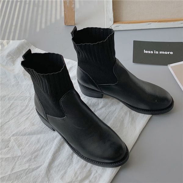 2021 female fashions warm winter skin dwaterproof ankle water cowboy boots low heels flat shoes wcg4, Black
2021 female fashions warm winter skin dwaterproof ankle water cowboy boots low heels flat shoes wcg4, Black