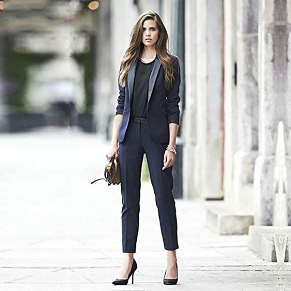 women's two piece pants slim fit 2 suits casual tuxedo formal business jacket and sets lady work office blazer tailleur femme custom, White
women's two piece pants slim fit 2 suits casual tuxedo formal business jacket and sets lady work office blazer tailleur femme custom, White