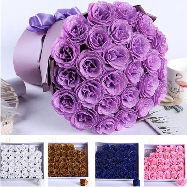 30pcs/set gold dust rose flowers artificial flowers soap flower head valentine's day wedding decoration diy accessories
30pcs/set gold dust rose flowers artificial flowers soap flower head valentine's day wedding decoration diy accessories