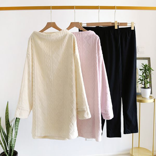 swallowing flannel pure cotton women's ensemble japanese winter keep warm long pyjamas tynd, Black;brown
swallowing flannel pure cotton women's ensemble japanese winter keep warm long pyjamas tynd, Black;brown