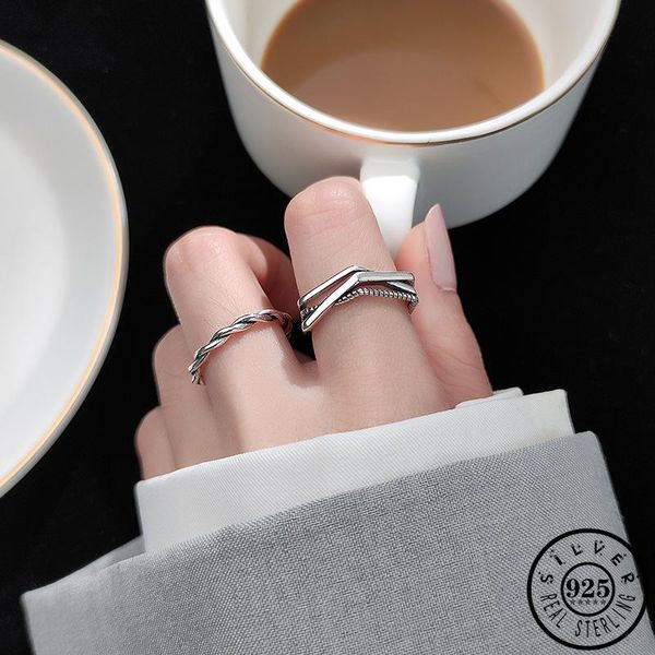 cluster rings trendy 925 sterling thai silver geometric shape open finger ring adjustable knuckle party minimalist jewelry for women, Golden;silver
cluster rings trendy 925 sterling thai silver geometric shape open finger ring adjustable knuckle party minimalist jewelry for women, Golden;silver