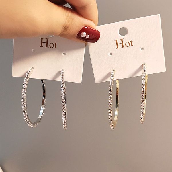 2021 spring trendy jewelry bling full rhinestone crystal hoop charm earrings gold s925 sterling silver oversize, Golden
2021 spring trendy jewelry bling full rhinestone crystal hoop charm earrings gold s925 sterling silver oversize, Golden