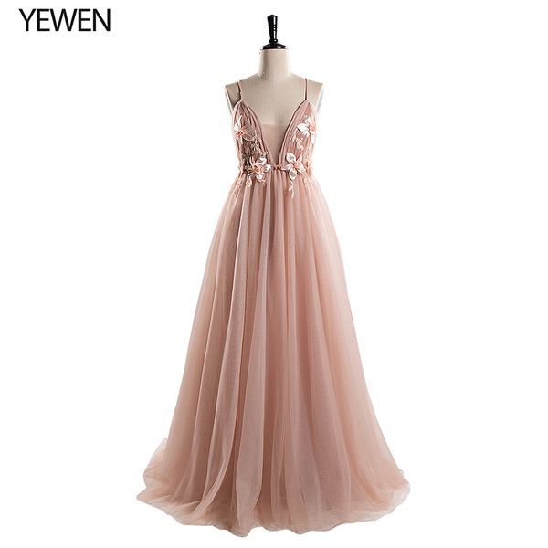 deep v neck tulle long evening dress 2020 backless flowers blush a line special occasion prom gowns custom made vestido de noche lj201119, White;black
deep v neck tulle long evening dress 2020 backless flowers blush a line special occasion prom gowns custom made vestido de noche lj201119, White;black