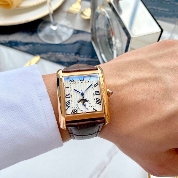 2020 tank men watches moon phase joker leather wristwatches 316l stainless steel square mens watch d3082
2020 tank men watches moon phase joker leather wristwatches 316l stainless steel square mens watch d3082