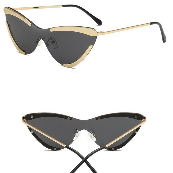sunglasses fashion metal women's men's sun glasses cat's eye metallic must-have uv400, White;black
sunglasses fashion metal women's men's sun glasses cat's eye metallic must-have uv400, White;black