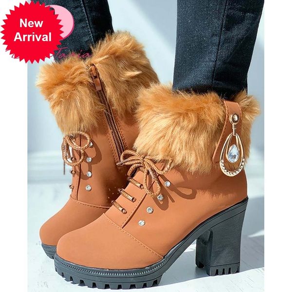 2021 the new new fashionable ladies ankle thick high zip glass boots winter women's warm skin shoes woman uia1, Black
2021 the new new fashionable ladies ankle thick high zip glass boots winter women's warm skin shoes woman uia1, Black
