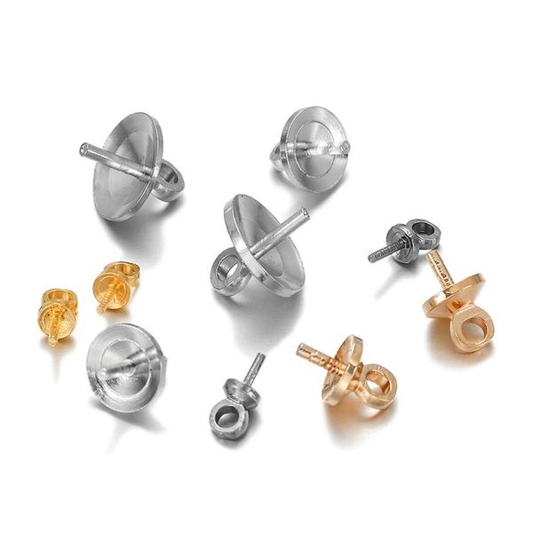 50-100pcs/lot brass half hole charms eye pins beads end caps drilled pendant bails findings connectors for jewelry wmtqfl, Silver
50-100pcs/lot brass half hole charms eye pins beads end caps drilled pendant bails findings connectors for jewelry wmtqfl, Silver