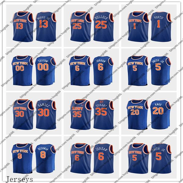 мужчины новые ники йорк 20 knox 9 barrett 6 porzingis 30 рэндл баскетбольная майки r.j. криистыпс юлий кевин королевский значок джерси, Black
мужчины новые ники йорк 20 knox 9 barrett 6 porzingis 30 рэндл баскетбольная майки r.j. криистыпс юлий кевин королевский значок джерси, Black