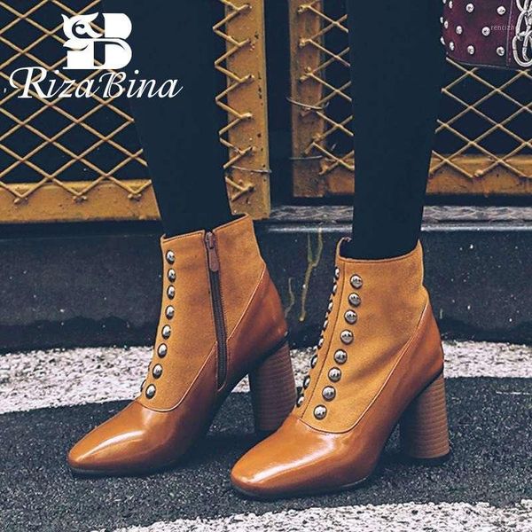 boots rizabina vintage square toe ankle for women zipper high heels shoes rivets office ladies footwear plus size 32-481, Black
boots rizabina vintage square toe ankle for women zipper high heels shoes rivets office ladies footwear plus size 32-481, Black