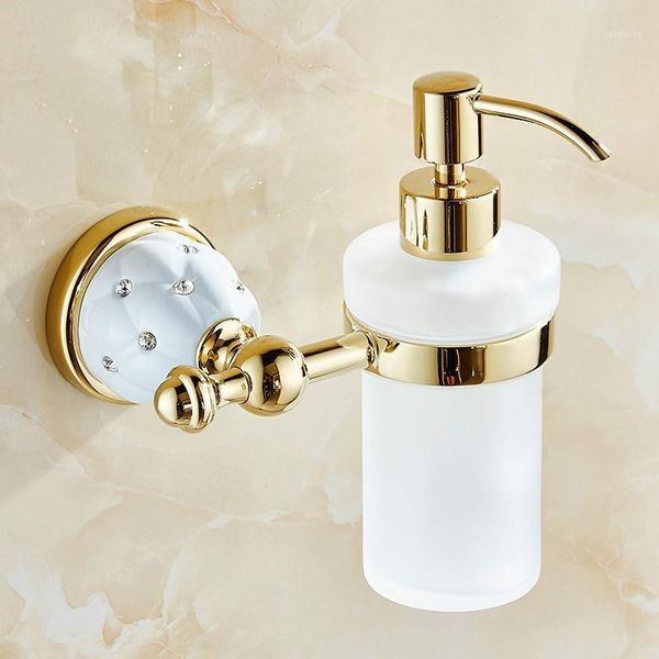 liquid soap dispenser with gold brass glass container/bottle luxury wall mounted liquid holder bathroom products accessories cc1
liquid soap dispenser with gold brass glass container/bottle luxury wall mounted liquid holder bathroom products accessories cc1