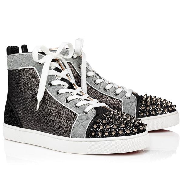men's red bottom shoes spikes orlato mens flat creative fabric high sneakers black silver rivets sneakers gift
men's red bottom shoes spikes orlato mens flat creative fabric high sneakers black silver rivets sneakers gift