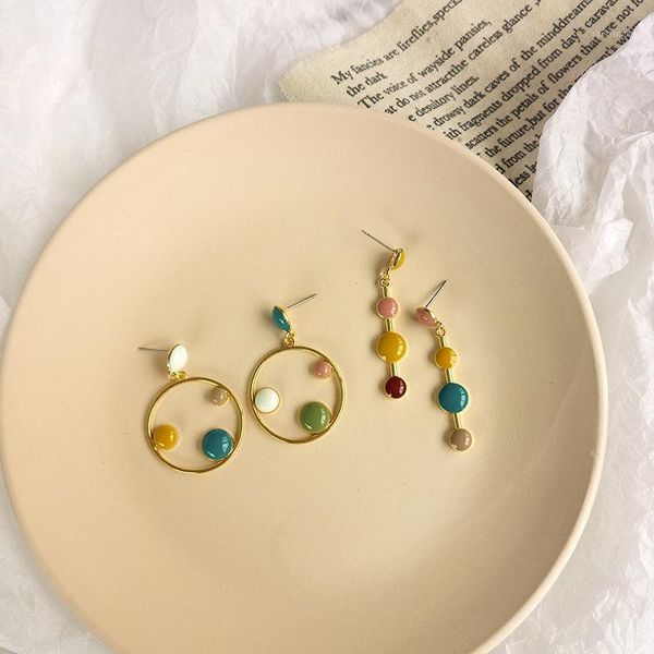 dangle & chandelier small fresh earrings temperament female drop creative contrast colorful enamel sweet women jewelry1, Silver
dangle & chandelier small fresh earrings temperament female drop creative contrast colorful enamel sweet women jewelry1, Silver