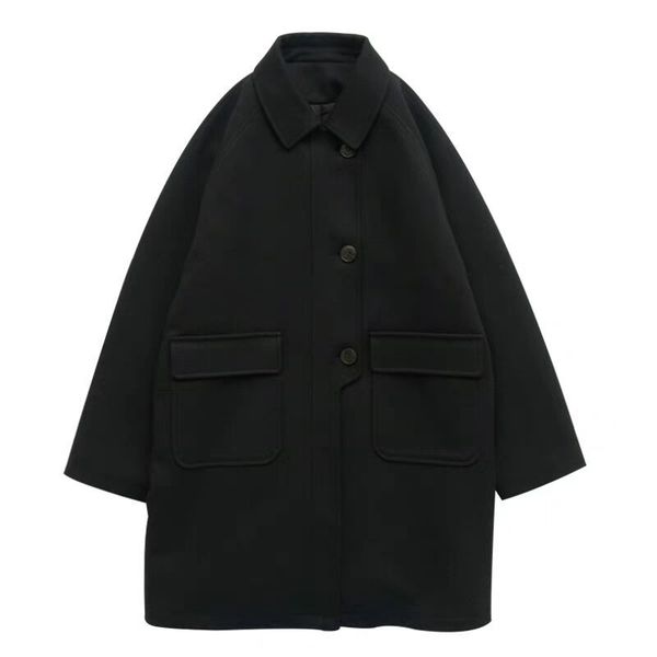 mlapel black overcoat for women thickened small medium long woolen coat woman new in autumn / winter 2020
mlapel black overcoat for women thickened small medium long woolen coat woman new in autumn / winter 2020
