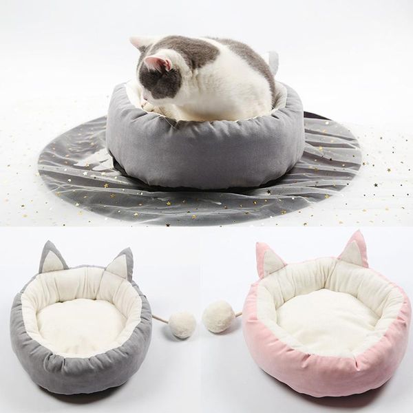 cute cat ear pet bed kittens winter warm supplies dog cute plush sleeping soft waterproof round kennels cushion nest dogs cats
cute cat ear pet bed kittens winter warm supplies dog cute plush sleeping soft waterproof round kennels cushion nest dogs cats