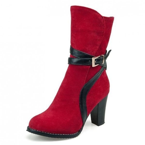 Winter High Heels Women Boots Round Toe Botas Mujer Fashion Belt Buckle Ankle Boots Ladies Shoes Woman Plus Size 34-43 XKD2086, Black
Winter High Heels Women Boots Round Toe Botas Mujer Fashion Belt Buckle Ankle Boots Ladies Shoes Woman Plus Size 34-43 XKD2086, Black