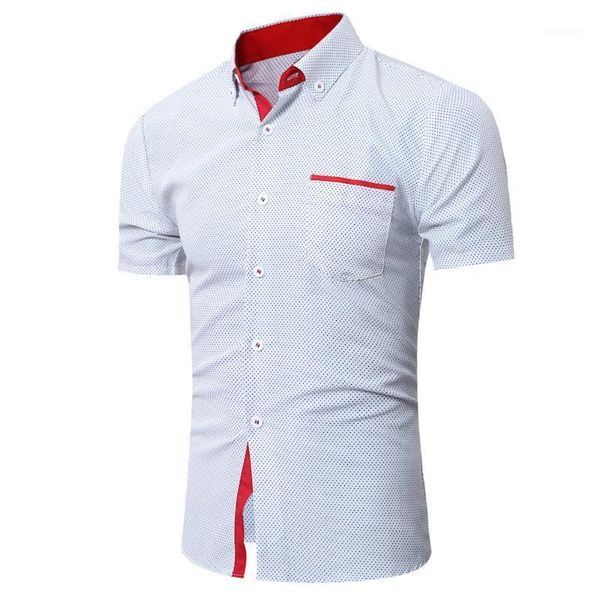 men's casual shirts chamsgend blouse mens short sleeve shirt business slim dot print w3081, White;black
men's casual shirts chamsgend blouse mens short sleeve shirt business slim dot print w3081, White;black