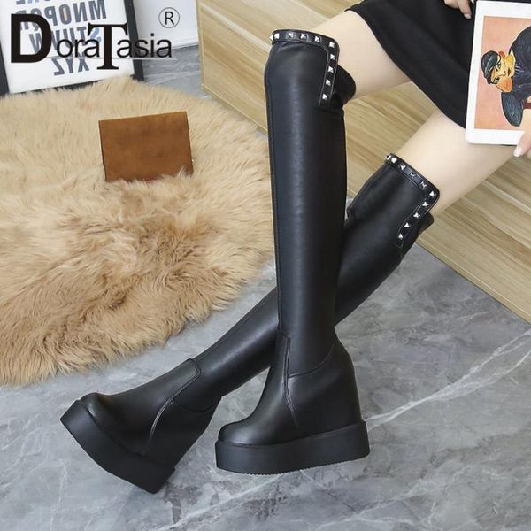 boots doratasia lady platform thigh high fashion rivet height increasing over knee women party heels shoes woman, Black
boots doratasia lady platform thigh high fashion rivet height increasing over knee women party heels shoes woman, Black